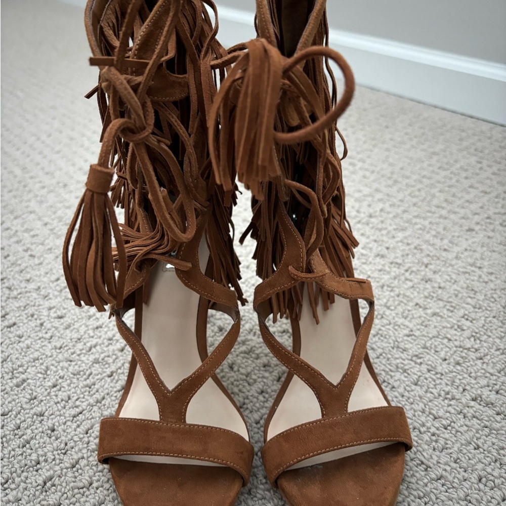 Suede heels